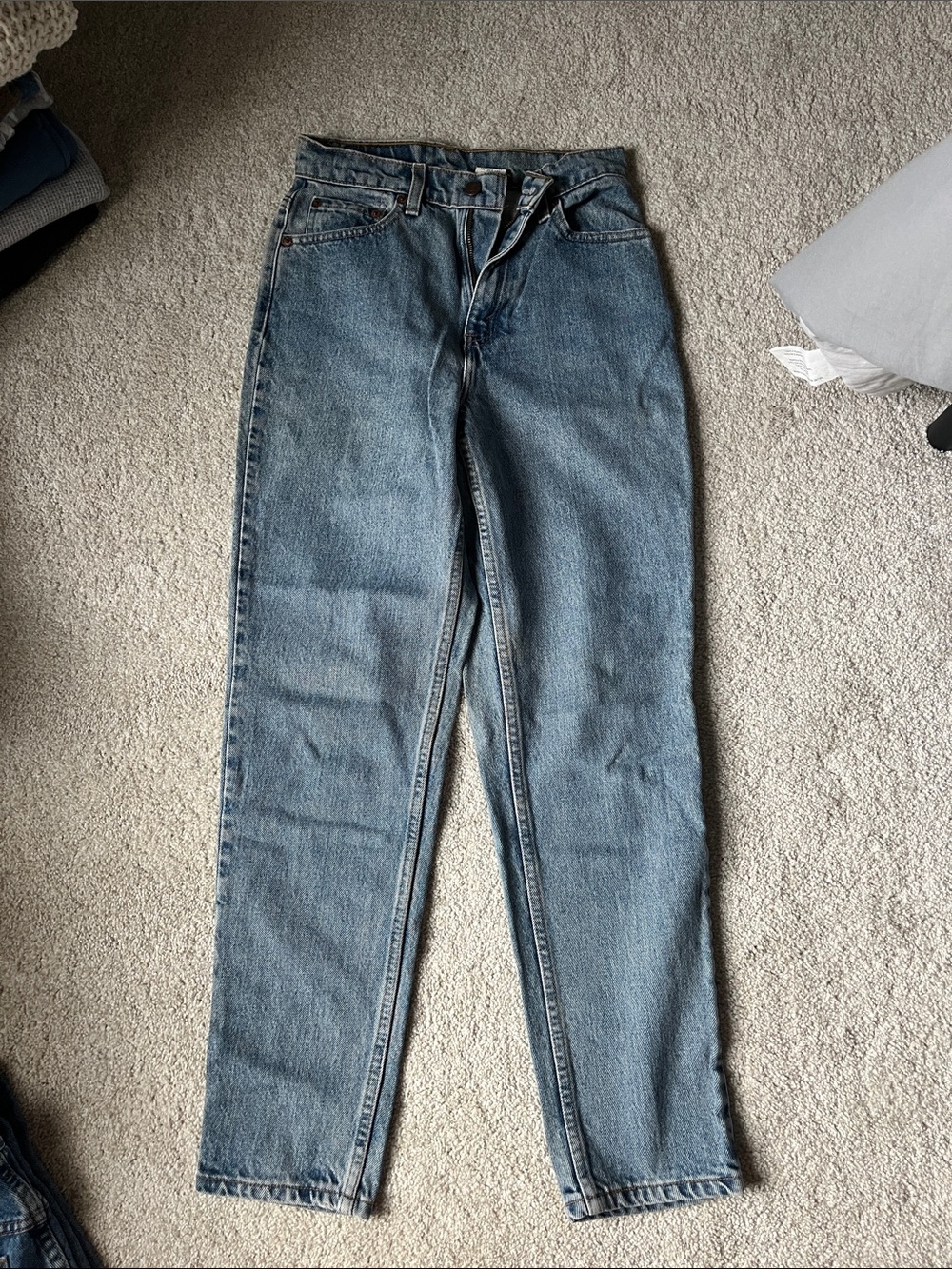 Levi's High-Rise Straight-Leg Jeans - Light Blue Wash